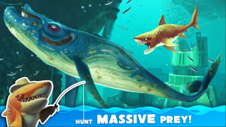 hungry shark world mod apk free shopping