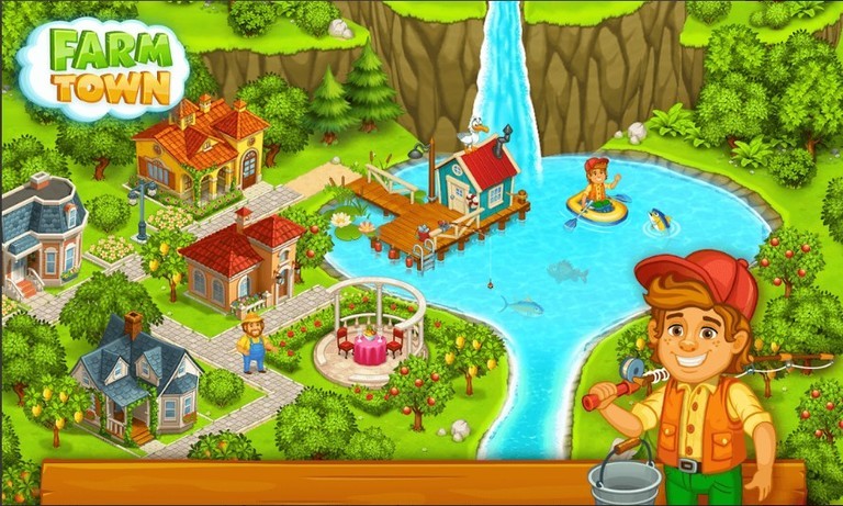 Get Farm Town Mod Apk v 2.33 [Unlimited Diamonds / Gold]